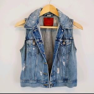 Levi's Distressed Denim Vest